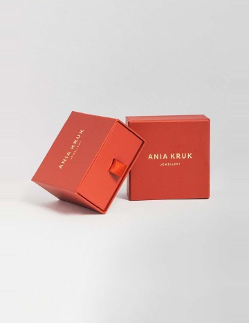 Cercei din argint placat cu aur ANIA KRUK, auriu