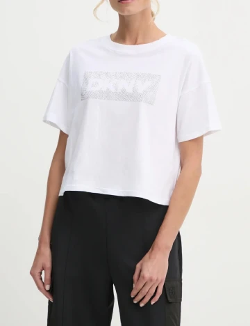 Tricou DKNY, alb