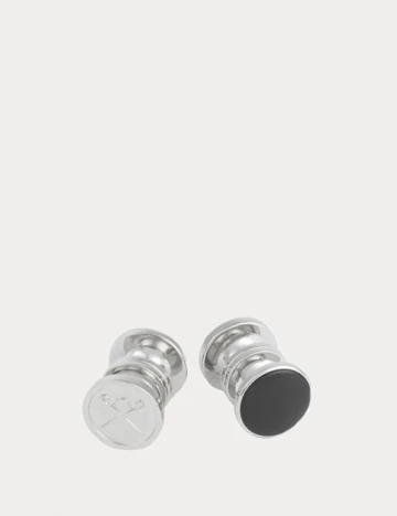 Butoni HACKETT, argintiu/negru