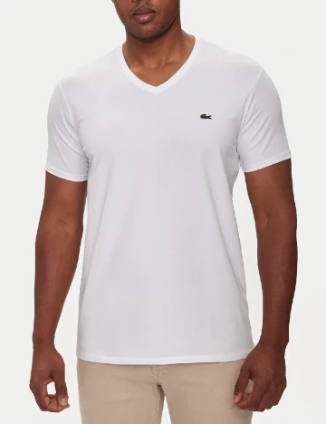Tricou Lacoste, alb