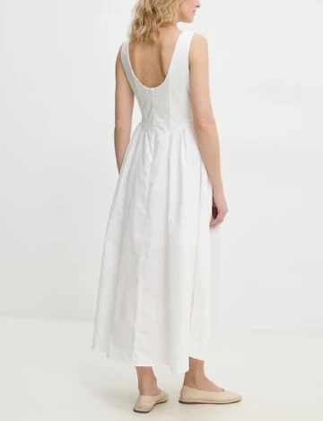 Rochie medie Answear LAB, alb