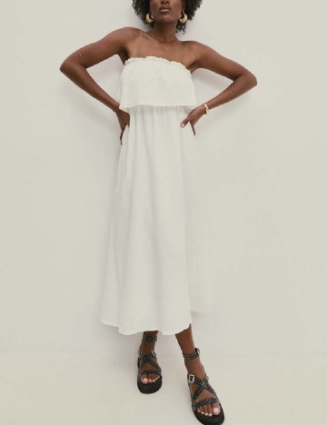 
						Rochie medie Answear LAB, alb