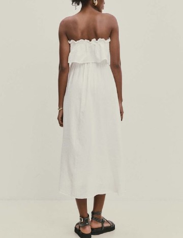 Rochie medie Answear LAB, alb