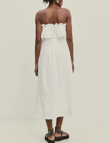 Rochie medie Answear LAB, alb