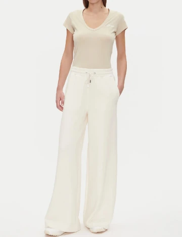 Pantaloni BOSS, ecru