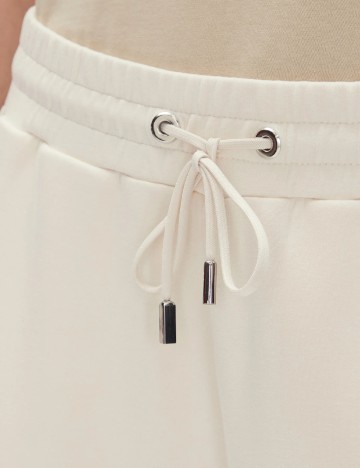 Pantaloni BOSS, ecru