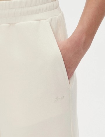 Pantaloni BOSS, ecru