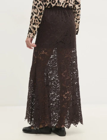 Fusta Answear LAB, maro