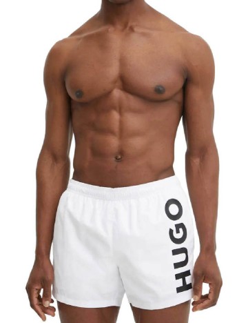 
						Short de baie Hugo, alb