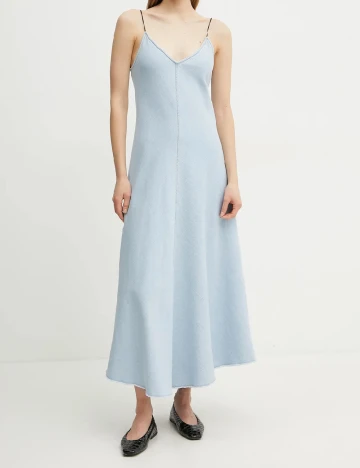 Rochie lunga forte_forte, bleu