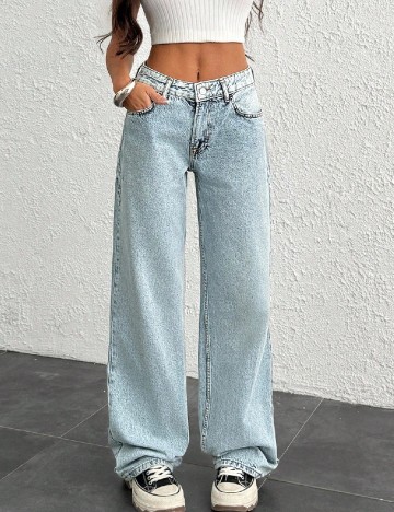 
						Blugi SHEIN, albastru