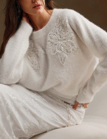 Pulover Anewsta, alb