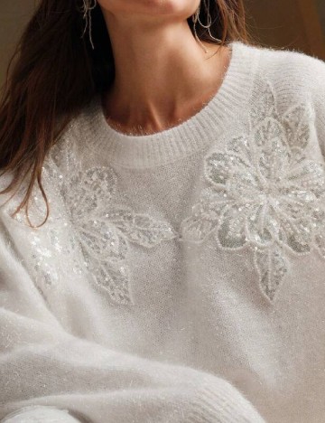 Pulover Anewsta, alb