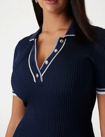 Rochie scurta Guess, bleumarin