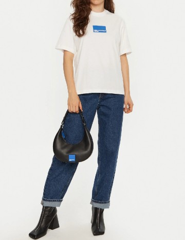 Tricou KARL LAGERFELD, alb