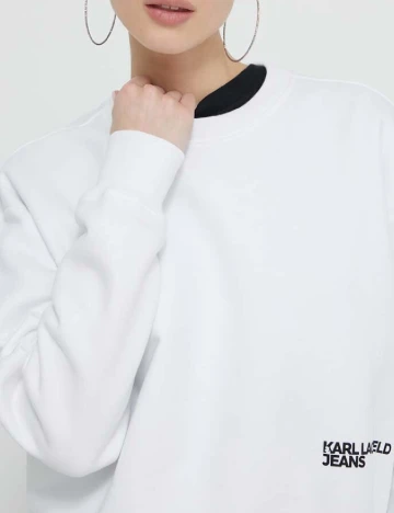 Bluza Karl Lagerfeld Jeans, alb