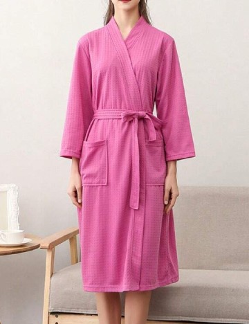 
						Halat de baie SHEIN, roz