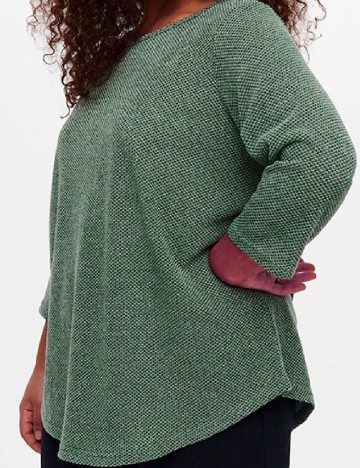 Bluza Only Carmakoma, verde