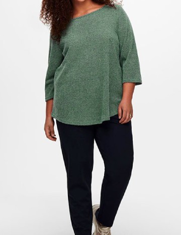 Bluza Only Carmakoma, verde