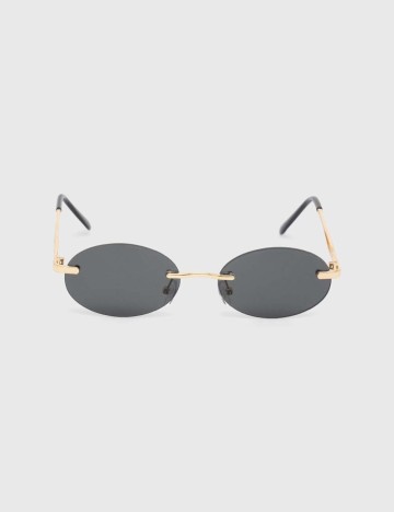 Ochelari de soare Answear LAB, negru/auriu