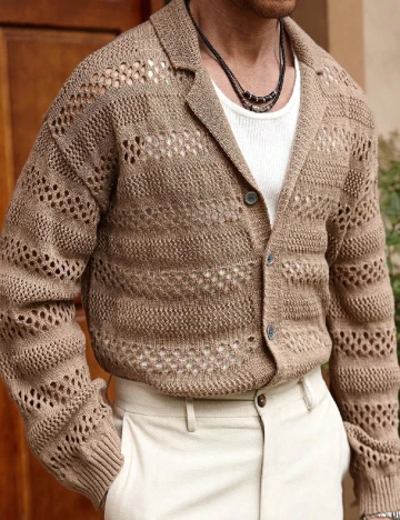 Cardigan SHEIN, maro