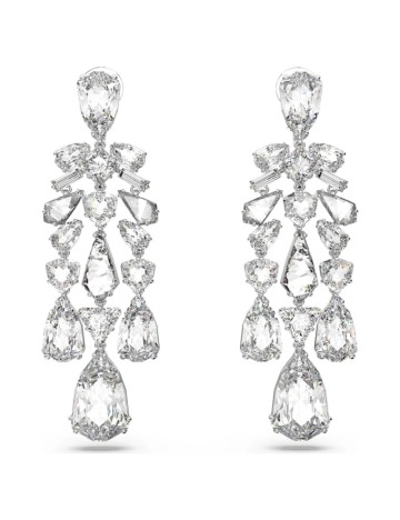 
						Cercei placati cu rodiu Swarovski, argintiu