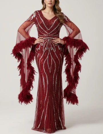 Rochie lunga SHEIN, rosu