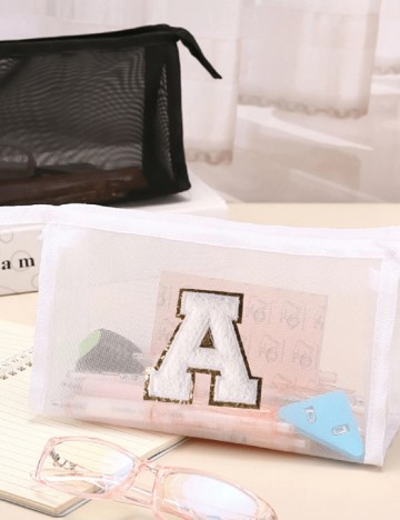 
						Geanta cosmetice SHEIN, alb