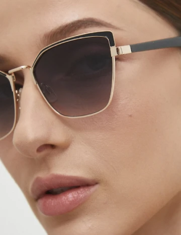 Ochelari de soare Answear LAB, negru/auriu