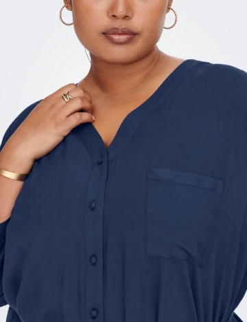Rochie medie Only Carmakoma, bleumarin