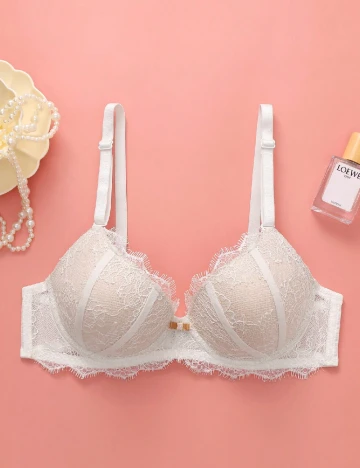 Sutien SHEIN, crem/alb