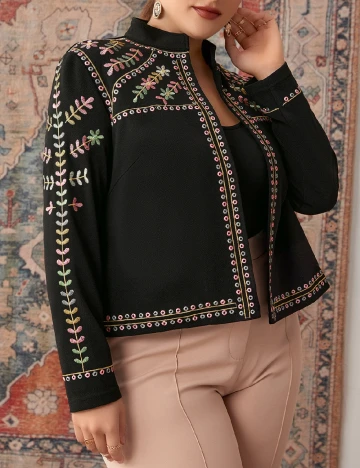 Jacheta SHEIN CURVE, negru