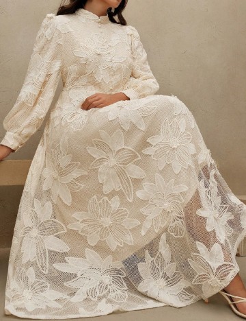 
						Rochie lunga Anewsta, bej