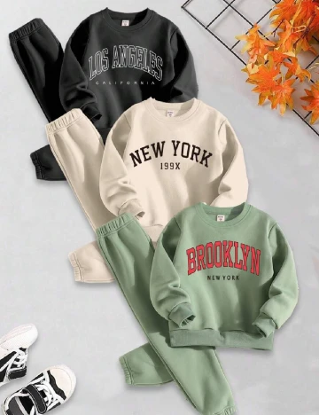 Set compleuri 3 bucati Shein Kids, mix culori