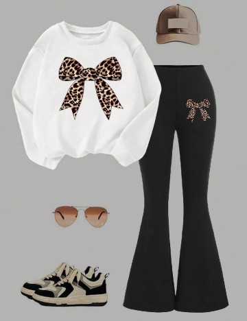 
						Compleu Shein Kids, alb/negru