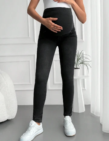 Blugi SHEIN Maternity, negru