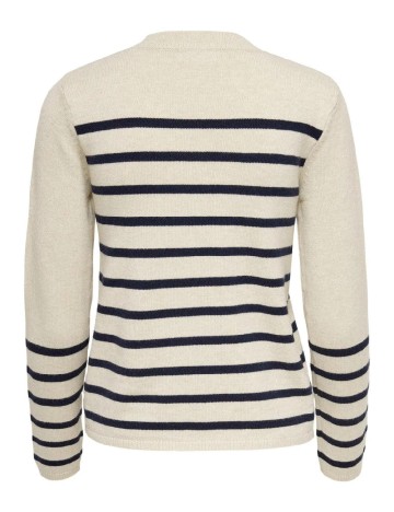 Bluza Jacqueline de Yong, bej/bleumarin