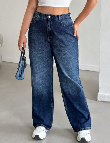 
						Blugi SHEIN CURVE, albastru