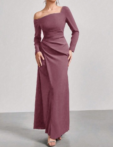 
						Rochie lunga SHEIN, roz pudra inchis