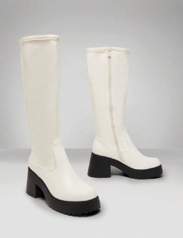 
						Cizme SHEIN, alb