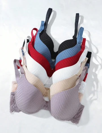 Set sutiene 6 bucati SHEIN, mix culori