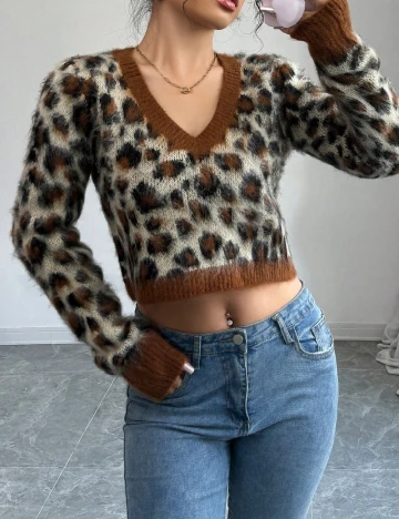 Pulover SHEIN, animal print