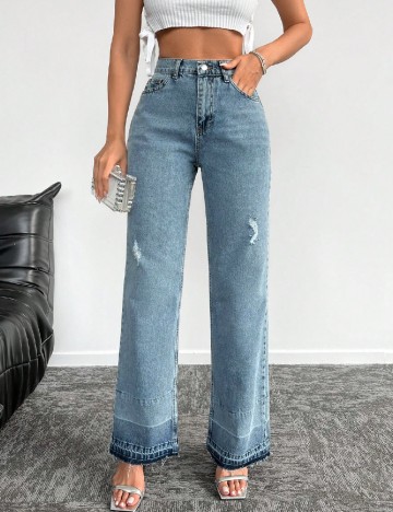 
						Blugi SHEIN, albastru