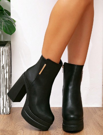 
						Botine SHEIN, negru