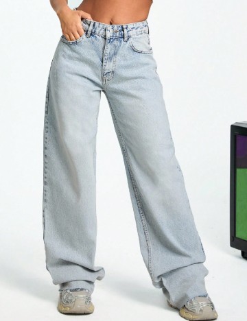 
						Blugi SHEIN, albastru