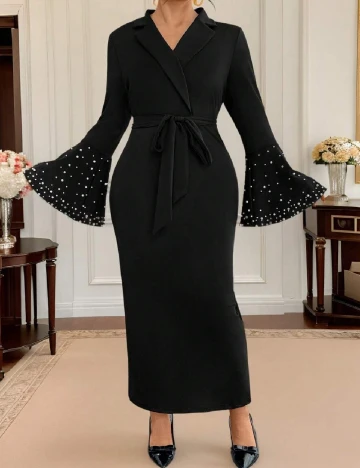 Rochie lunga SHEIN CURVE, negru