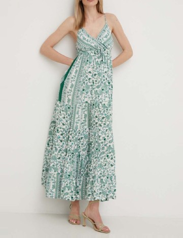 Rochie lunga Answear LAB, verde