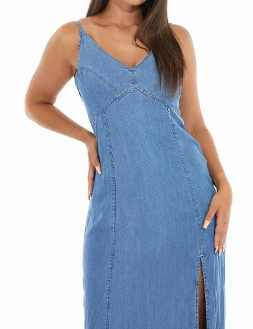 Rochie lunga Guess, albastru