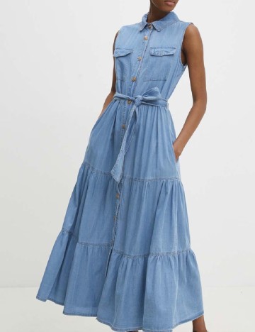 Rochie lunga Answear LAB, albastru