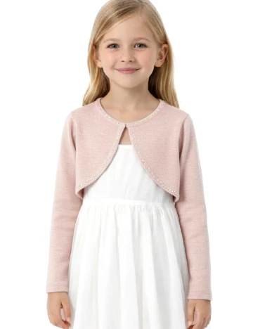 Bolero Zara, roz pudra